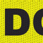 Yellow with Black text "DO NOT ENTER"